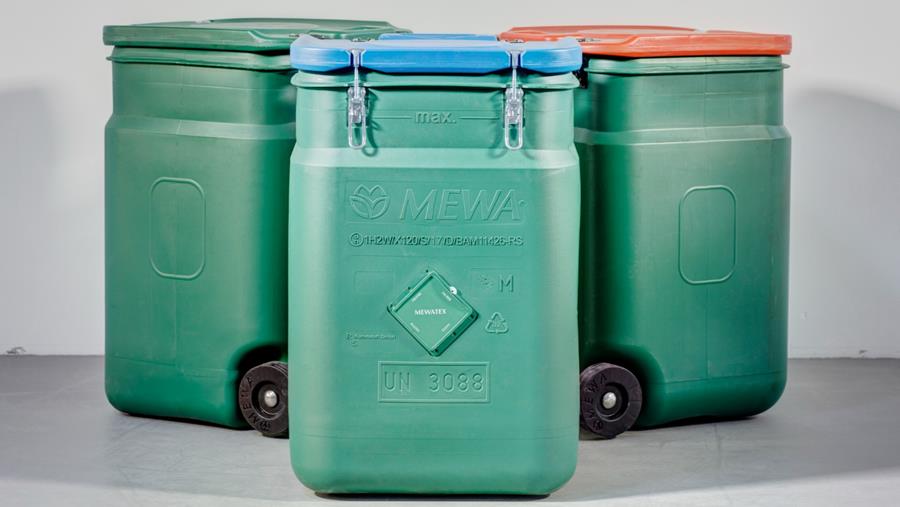 Herbruikbare Mewa poetsdoeken veilig opslaan en transporteren